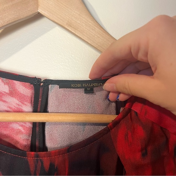 KOBI HALPERIN Halsey Floral-Print Midi Dress | medium - Picture 8 of 13